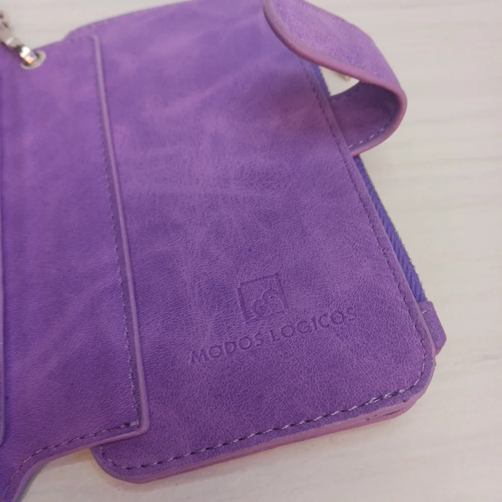 Modos Logicos Detachable Phone Wallet Magnet Violet Purple